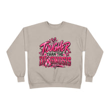 Load image into Gallery viewer, Tougher Than the Diagnosis Breast Cancer Awareness Unisex EcoSmart® Crewneck Sweatshirt
