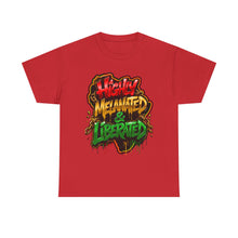 Load image into Gallery viewer, Highly Melanated & Liberated Graffiti Streetwear T-Shirt | Juneteenth Pride Unisex Heavy Cotton Tee