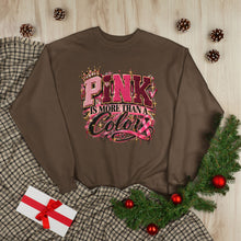 Load image into Gallery viewer, Pink Is More Than a Color Breast Cancer Awareness Unisex EcoSmart® Crewneck Sweatshirt