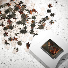 Load image into Gallery viewer, Bronze Reverie – Afrocentric Sculptural Art & Golden Elegance Puzzle (110, 252, 520, 1014-piece)