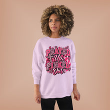 Load image into Gallery viewer, Prayed Up Pinked Out Breast Cancer Awareness Unisex EcoSmart® Crewneck Sweatshirt