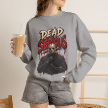 Load image into Gallery viewer, Dead Serious Halloween Sweatshirt | Masked Horror Streetwear Unisex Heavy Blend™ Crewneck Sweatshirt