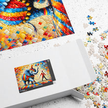 Load image into Gallery viewer, The Grand Circus Parade – Whimsical Carnival Art | Colorful Elephant Jigsaw Puzzle (110, 252, 520, 1014-piece)