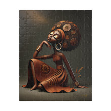 Load image into Gallery viewer, Bronze Reverie – Afrocentric Sculptural Art & Golden Elegance Puzzle (110, 252, 520, 1014-piece)