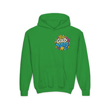 Load image into Gallery viewer, Good Vibes Youth Heavy Blend Hooded Sweatshirt