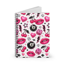 Load image into Gallery viewer, Pink Luxe Pop Art Spiral Notebook - Ruled Line