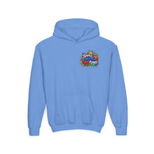 Load image into Gallery viewer, Small Dude Big Plans Boys Basketball Hoodie | Motivational Kids Graphic Youth Heavy Blend Hooded Sweatshirt