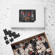 Load image into Gallery viewer, Sassy Sax – Red Polka Dot Music Art Puzzle (110, 252, 520, 1014-piece)