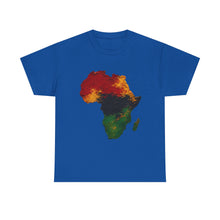 Load image into Gallery viewer, Juneteenth Africa Textured Paint Stroke T-Shirt | Pan African Art Shirt | Afrocentric Pride Tee | Black History Unisex Heavy Cotton Tee