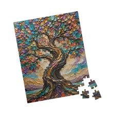 Load image into Gallery viewer, Roots of Radiance – Colorful Tree of Life Jigsaw Puzzle (110, 252, 520, 1014-piece)
