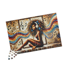 Load image into Gallery viewer, Rhythm of Her Soul – Colorful Afro Art Puzzle (110, 252, 520, 1014-piece)