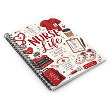 Load image into Gallery viewer, Ruby Glow Nurse Life Notebook - Ruled Line