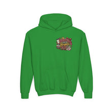 Load image into Gallery viewer, Booked for a Brighter Me Girls Hoodie | Inspirational Reading & Big Dreams Youth Heavy Blend Hooded Sweatshirt