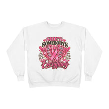 Load image into Gallery viewer, She’s Somebody’s Everything Breast Cancer Awareness | Pink Ribbon Family Support Unisex EcoSmart® Crewneck Sweatshirt