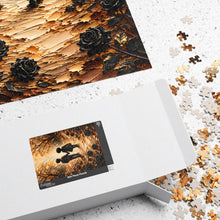 Load image into Gallery viewer, Wherever Life Leads – Inspirational Black Rose Art Puzzle (110, 252, 520, 1014-piece)