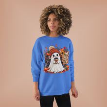 Load image into Gallery viewer, Pumpkins, Leaves, Cozy Nights & Coffee Fall Unisex EcoSmart® Crewneck Sweatshirt