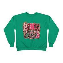 Load image into Gallery viewer, Pink Is More Than a Color Breast Cancer Awareness Unisex EcoSmart® Crewneck Sweatshirt