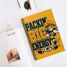 Load image into Gallery viewer, Packin' Big Energy Spiral Notebook - Ruled Line