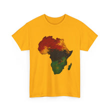Load image into Gallery viewer, Juneteenth Africa Textured Paint Stroke T-Shirt | Pan African Art Shirt | Afrocentric Pride Tee | Black History Unisex Heavy Cotton Tee