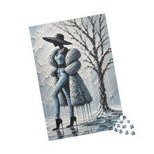 Load image into Gallery viewer, Frosted Elegance – Winter Fashion | Luxury Textured Art Puzzle (110, 252, 520, 1014-piece)