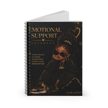 Load image into Gallery viewer, Peace Over Perception Emotional Support Spiral Notebook - Ruled Line