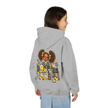 Load image into Gallery viewer, Young Boss Energy Lemonade CEO | Girls Inspirational Graphic Youth Heavy Blend Hooded Sweatshirt