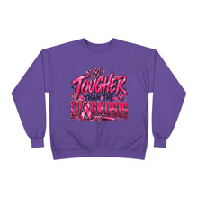 Load image into Gallery viewer, Tougher Than the Diagnosis Breast Cancer Awareness Unisex EcoSmart® Crewneck Sweatshirt