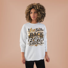Load image into Gallery viewer, Back & Forth Bling Sweatshirt – “I Love Both Places” Statement Unisex EcoSmart® Crewneck Sweatshirt