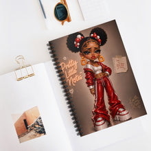 Load image into Gallery viewer, Cherry Mocha Pretty Little Notes Spiral Notebook - Ruled Line