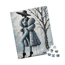 Load image into Gallery viewer, Frosted Elegance – Winter Fashion | Luxury Textured Art Puzzle (110, 252, 520, 1014-piece)