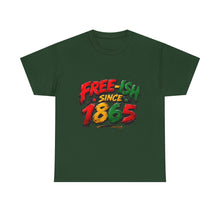 Load image into Gallery viewer, Free-Ish Since 1865 Juneteenth T-Shirt | Distressed Grunge Black History Graphic Unisex Heavy Cotton Tee