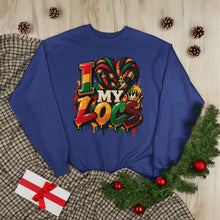 Load image into Gallery viewer, I Love My Locs Unisex EcoSmart® Crewneck Sweatshirt