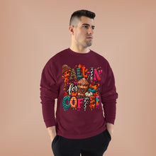 Load image into Gallery viewer, Fall-In’ for Coffee Unisex EcoSmart® Crewneck Sweatshirt