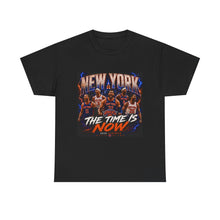 Load image into Gallery viewer, New York The Time Is Now 2026 Playoffs T-Shirt | Basketball Fan Tee | Orange & Blue Playoff Unisex Heavy Cotton Tee