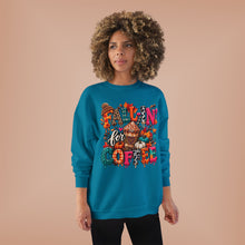 Load image into Gallery viewer, Fall-In’ for Coffee Unisex EcoSmart® Crewneck Sweatshirt