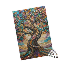 Load image into Gallery viewer, Roots of Radiance – Colorful Tree of Life Jigsaw Puzzle (110, 252, 520, 1014-piece)