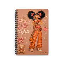 Load image into Gallery viewer, Sunset Coral Pretty Little Notes Spiral Notebook - Ruled Line