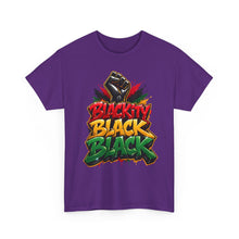 Load image into Gallery viewer, Blackity Black Black T-Shirt | Juneteenth Black Pride Graffiti Streetwear TeeUnisex Heavy Cotton Tee