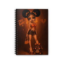 Load image into Gallery viewer, Cocoa Drip Cry Baby Spiral Notebook - Ruled Line