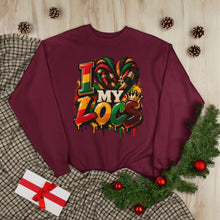 Load image into Gallery viewer, I Love My Locs Unisex EcoSmart® Crewneck Sweatshirt