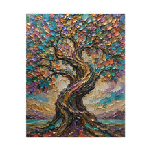 Load image into Gallery viewer, Roots of Radiance – Colorful Tree of Life Jigsaw Puzzle (110, 252, 520, 1014-piece)