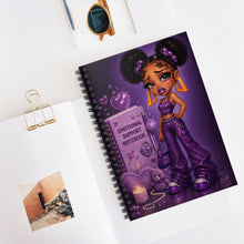 Load image into Gallery viewer, Midnight Orchid Emotional Support Spiral Notebook - Ruled Line