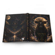 Load image into Gallery viewer, Golden Horns and Moonlight (Taurus) Hardcover Journal Matte