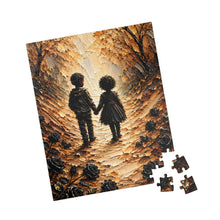 Load image into Gallery viewer, Wherever Life Leads – Inspirational Black Rose Art Puzzle (110, 252, 520, 1014-piece)