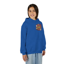 Load image into Gallery viewer, Booked for a Brighter Me Girls Hoodie | Inspirational Reading & Big Dreams Youth Heavy Blend Hooded Sweatshirt