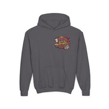 Load image into Gallery viewer, Booked for a Brighter Me Girls Hoodie | Inspirational Reading & Big Dreams Youth Heavy Blend Hooded Sweatshirt