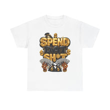 Load image into Gallery viewer, Spend Dat Sh*t Money Graphic Tee | Gold & Black Cash Money Unisex Heavy Cotton Tee
