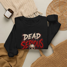 Load image into Gallery viewer, Dead Serious Halloween Sweatshirt | Masked Horror Streetwear Unisex Heavy Blend™ Crewneck Sweatshirt