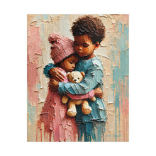Load image into Gallery viewer, Wrapped in Love – Heartwarming Children & Teddy Bear Jigsaw Puzzle | Textured Childhood Art (110, 252, 520, 1014-piece)