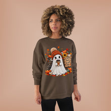 Load image into Gallery viewer, Pumpkins, Leaves, Cozy Nights & Coffee Fall Unisex EcoSmart® Crewneck Sweatshirt